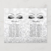 Gray Glitter Makeup Eye Lash Prijs Gray Flyer (Achterkant)