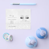 Gray Glitter Makeup Eye Lash Printers Logo Flyer (Enkel)