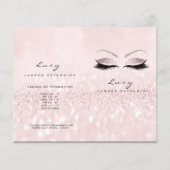 Gray Glitter Makeup Eye Lash Printers Logo Flyer (Voorkant)