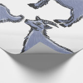 Gray Goat Sketch Cadeaupapier (Hoek)