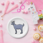 Gray Goat Sketch Papieren Bordje (Feest)