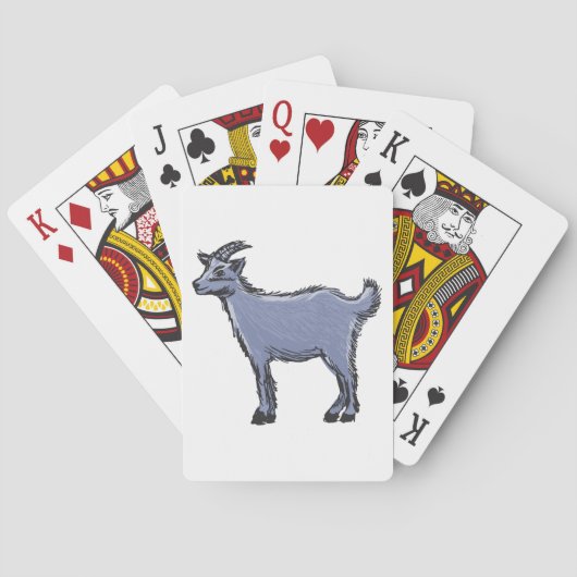 Gray Goat Sketch Pokerkaarten (Achterkant)