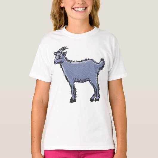 Gray Goat Sketch T-shirt (Voorkant)