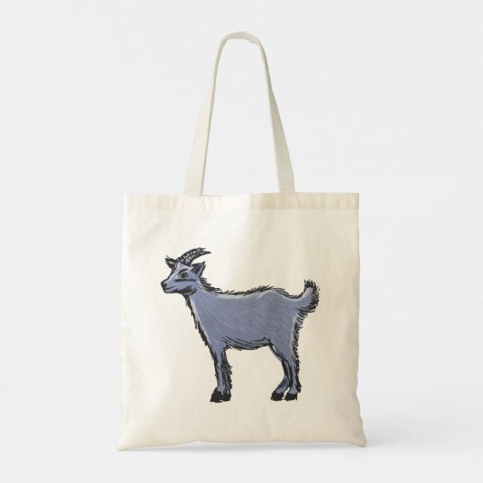 Gray Goat Sketch Tote Bag (Achterkant)