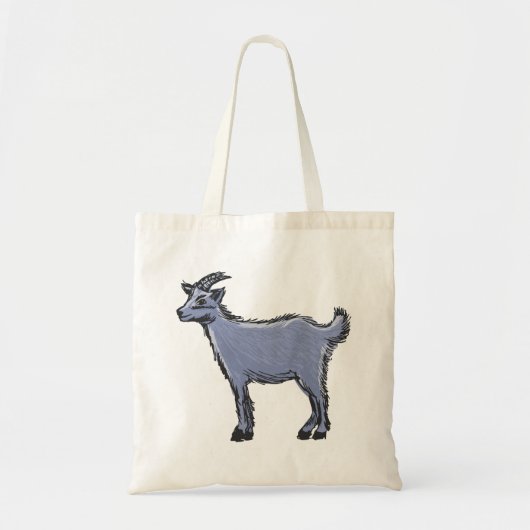 Gray Goat Sketch Tote Bag (Voorkant)