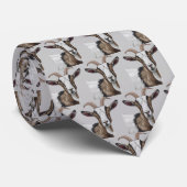 Gray Goats Pattern Stropdas (Opgerold)