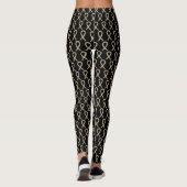 Gray & Gold Awareness Ribbon Hope & Cure Leggings (Achterkant)