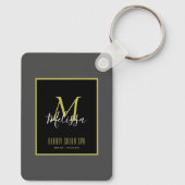 Gray Gold Beauty Salon Sleutelhanger (Achterkant)