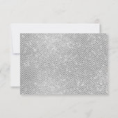 GRAY GOLD FLORAL CHEVRON BEWAREN DE DATUM RSVP KAA (Achterkant)