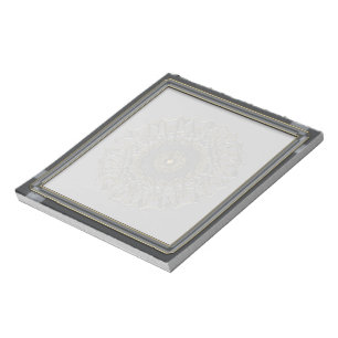 Gray Gold Mandala Notitieblok