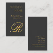 Gray Gold Professional-Visitekaartje Visitekaartje (Voorkant / Achterkant)