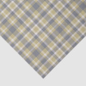 GRAY GOLD WHITE PLAID PATTERNS TISSUEPAPIER (Detail)
