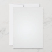 Gray Gothic Floral Skull Elegant Halloween Wedding Kaart (Achterkant)