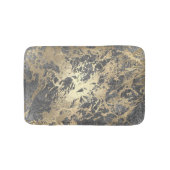 Gray Gray Silver Champaigne Faux Gold Marble Strok Badmat (Voorkant)