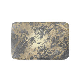Gray Gray Silver Champaigne Faux Gold Marble Strok Badmat