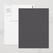 Gray Gray Solid Trend Color Background Briefkaart (Voorkant / Achterkant)