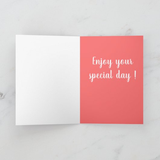 Gray Great Dane Birthday Kaart (Binnen)