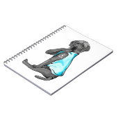 Gray Great Dane Tattoos waar ik van hou als mama z Notitieboek (Linkerzijde)