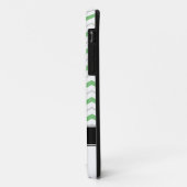 Gray & Green Chevron Monogram iPhone 5 Hoesje (Achterkant/links)