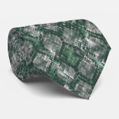 Gray, green imitation snake skin. stropdas (Opgerold)