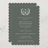 Gray-Green Law Qualifications Laurel Wreath Kaart (Voorkant / Achterkant)