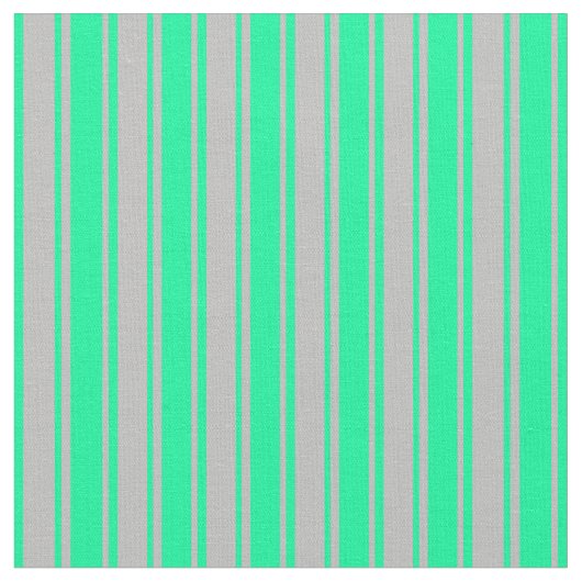 Gray & Green Lines Patroon Stof (Close Up)