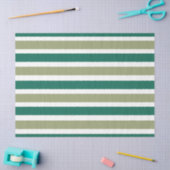 Gray Green Stripes Tissuepapier (Craft)