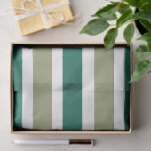 Gray Green Stripes Tissuepapier (Geschenk)