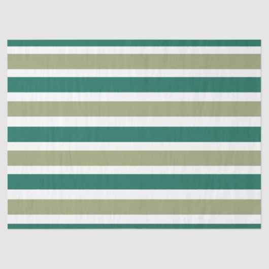 Gray Green Stripes Tissuepapier (Voorkant)