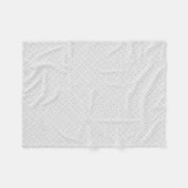 Gray Grieks sleutelpatroon Fleece Deken (Voorkant (Horizontaal))
