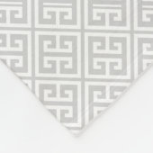 Gray Grieks sleutelpatroon Fleece Deken (Hoek)