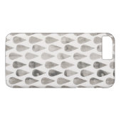 Gray/Grijze Waterverf Grote Raindrops Patroon Case-Mate iPhone Case (Achterkant (Horizontaal))