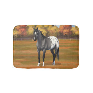 Gray Grulla Appaloosa Quarter Horse Stallion Badmat