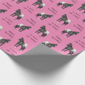 Gray Grulla Appaloosa Quarter Horse Stallion Cadeaupapier (Hoek)