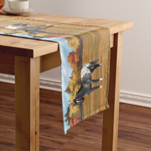 Gray Grulla Appaloosa Quarter Horse Stallion Korte Tafelloper (Voorbeeld)