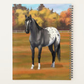 Gray Grulla Appaloosa Quarter Horse Stallion Planner (Achterkant)