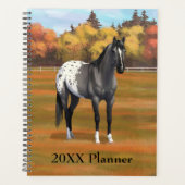 Gray Grulla Appaloosa Quarter Horse Stallion Planner (Voorkant)
