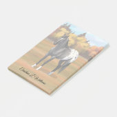 Gray Grulla Appaloosa Quarter Horse Stallion Post-it® Notes (Schuin)