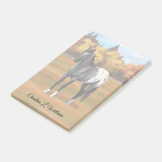 Gray Grulla Appaloosa Quarter Horse Stallion Post-it® Notes (Schuin)