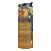 Gray Grulla Appaloosa Quarter Horse Stallion Thermosbeker (Gedraaid links)