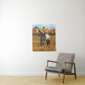 Gray Grulla Appaloosa Quarter Horse Stallion Wandkleed (In situ)
