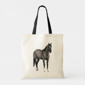 Gray Grulla Quarter Horse Stallion Tote Bag (Achterkant)