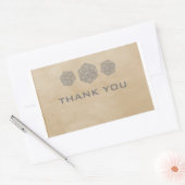 Gray Grunge D20 Dice Gamer Dank u Stickers (Envelop)