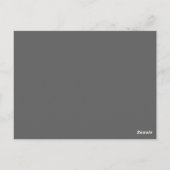 Gray Guitar Grunge Table Briefkaart (Achterkant)