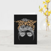 Gray Hair Don’t Care Messy Bun  Kaart (Gele Bloem)