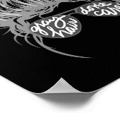 Gray Hair Don’t Care Messy Bun Poster (Hoek)