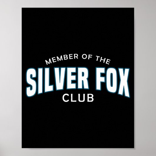 Gray Hair Don't Care G Headedness Men Fox  Poster (Voorkant)