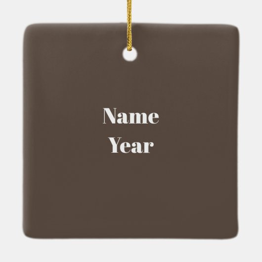 Gray Hair Older Male House Painter Ornament (Achterkant)