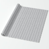 Gray Hand Drawn Chevron Pattern Cadeaupapier (Uitgerold)