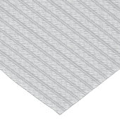 Gray Hand Drawn Chevron Pattern Korte Tafelloper (Hoek)